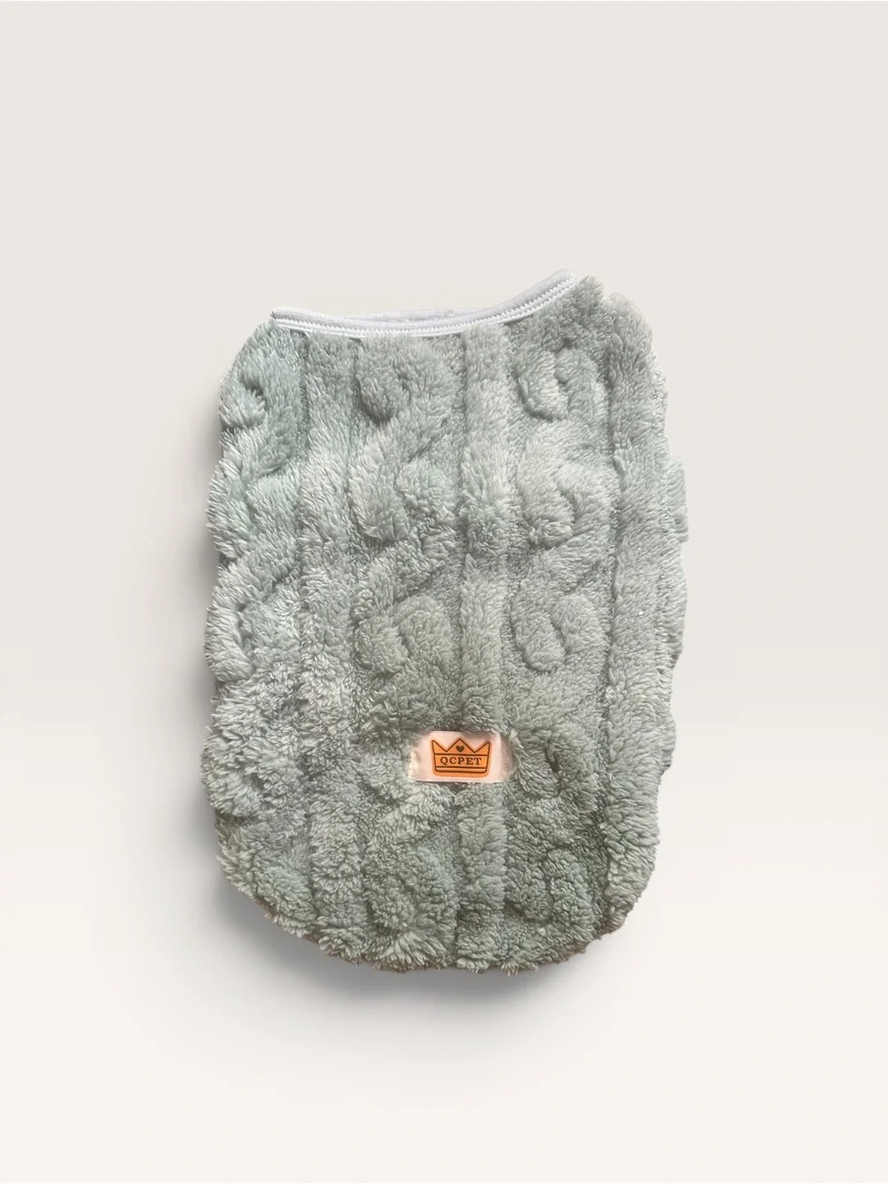 Soft Sherpa Dog Vest in Sage Green